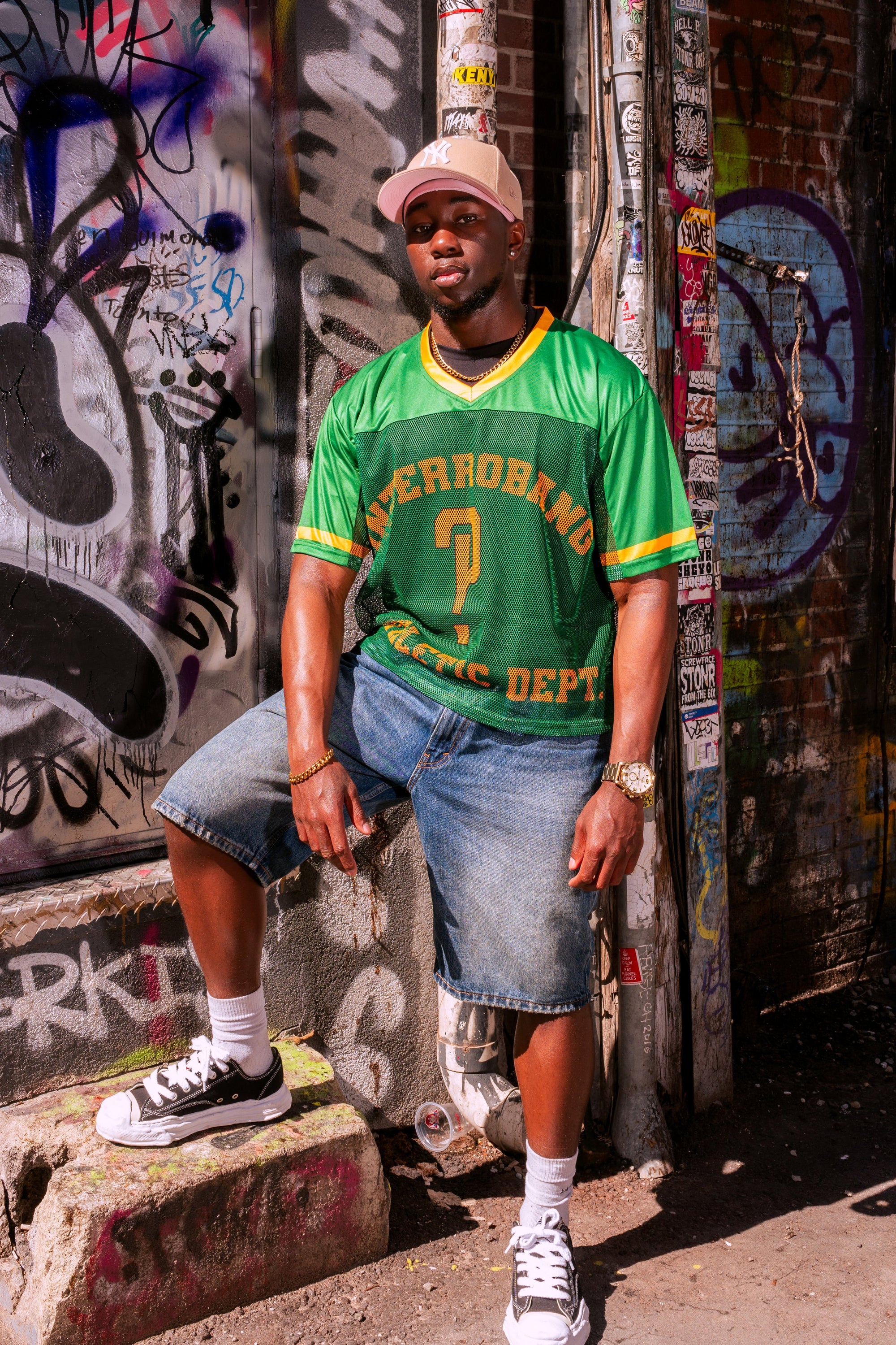 Green/Yellow Interrobang Practice Jersey