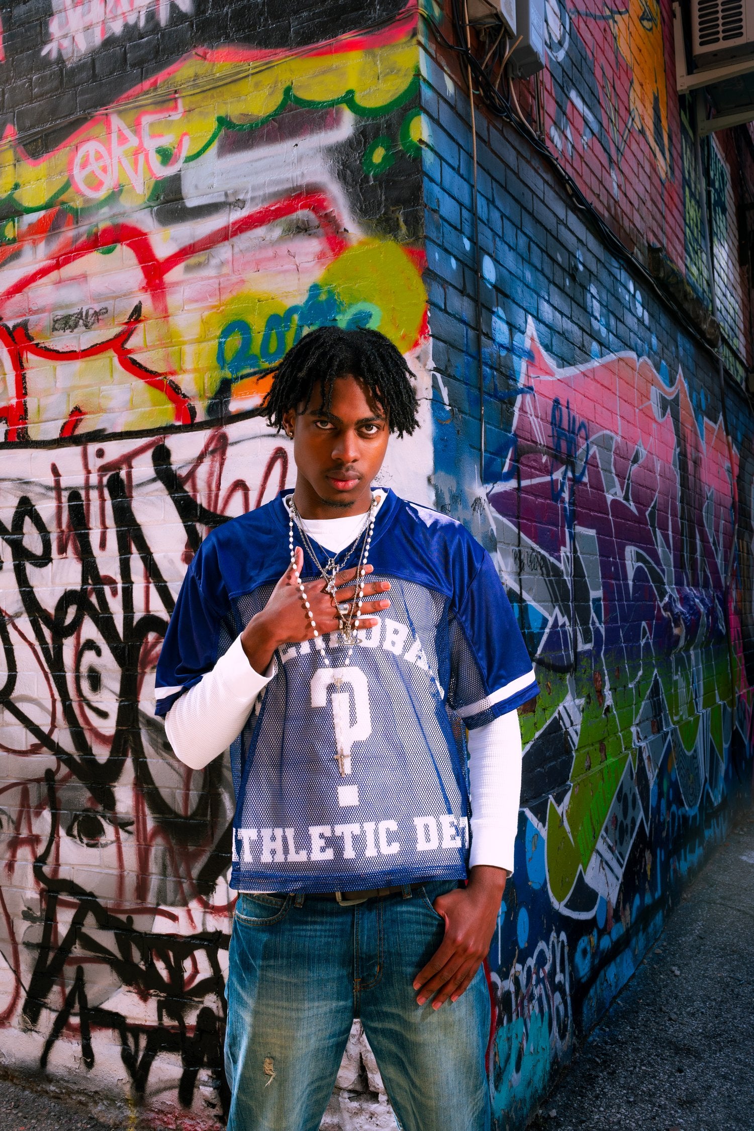 Navy Interrobang Practice Jersey